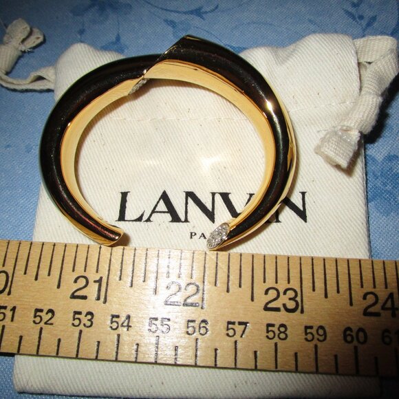 Lanvin Gold Sequence Crystal-embellished Cuff - Picture 5 of 7